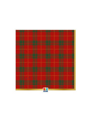 Tovaglioli Natalizi Di Carta Tartan Gold 33×33cm 16pz