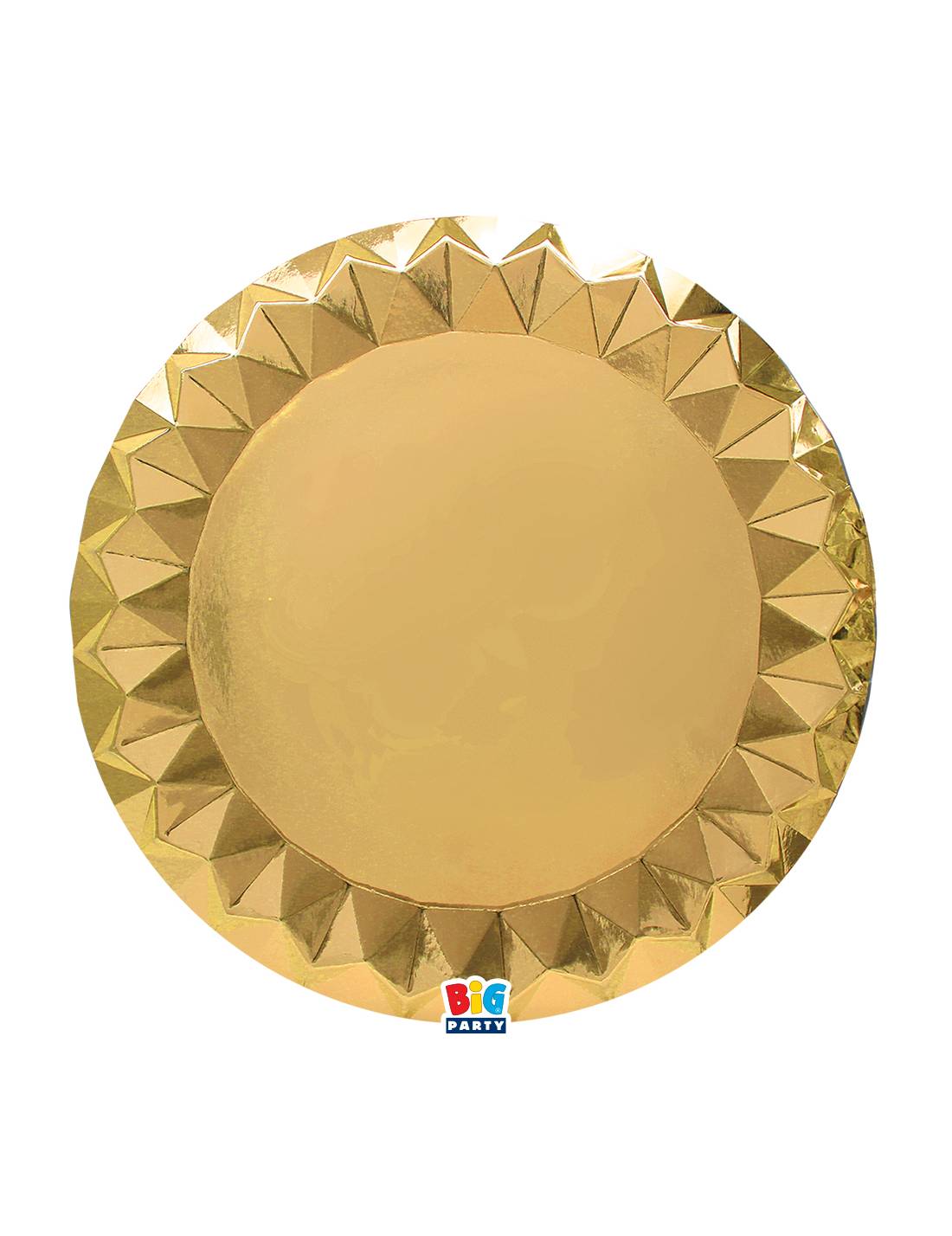 Sottopiatti Di Carta Diamantati Oro 32cm 6pz