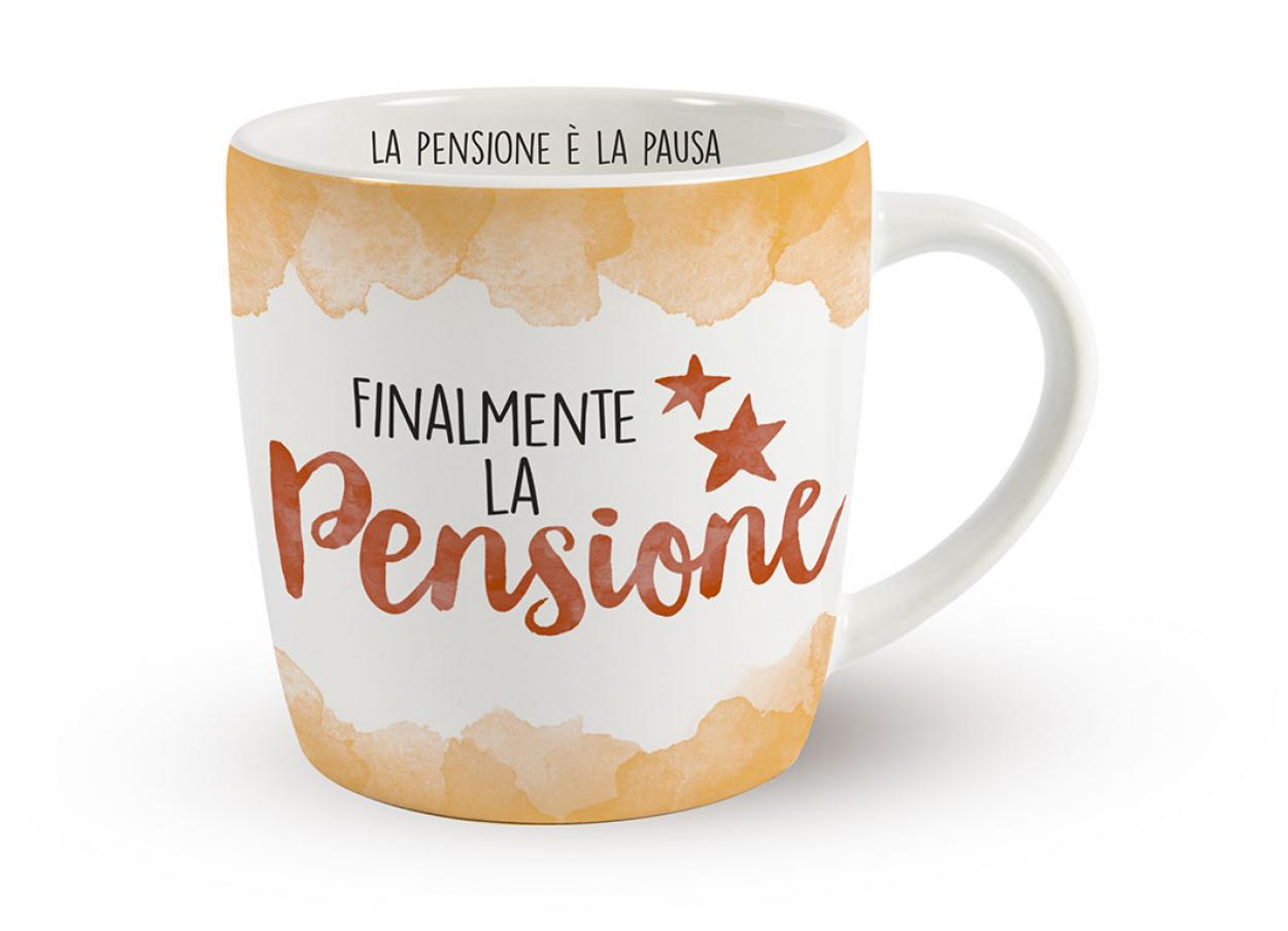 Tazza In Ceramica "Finalmente La Pensione"