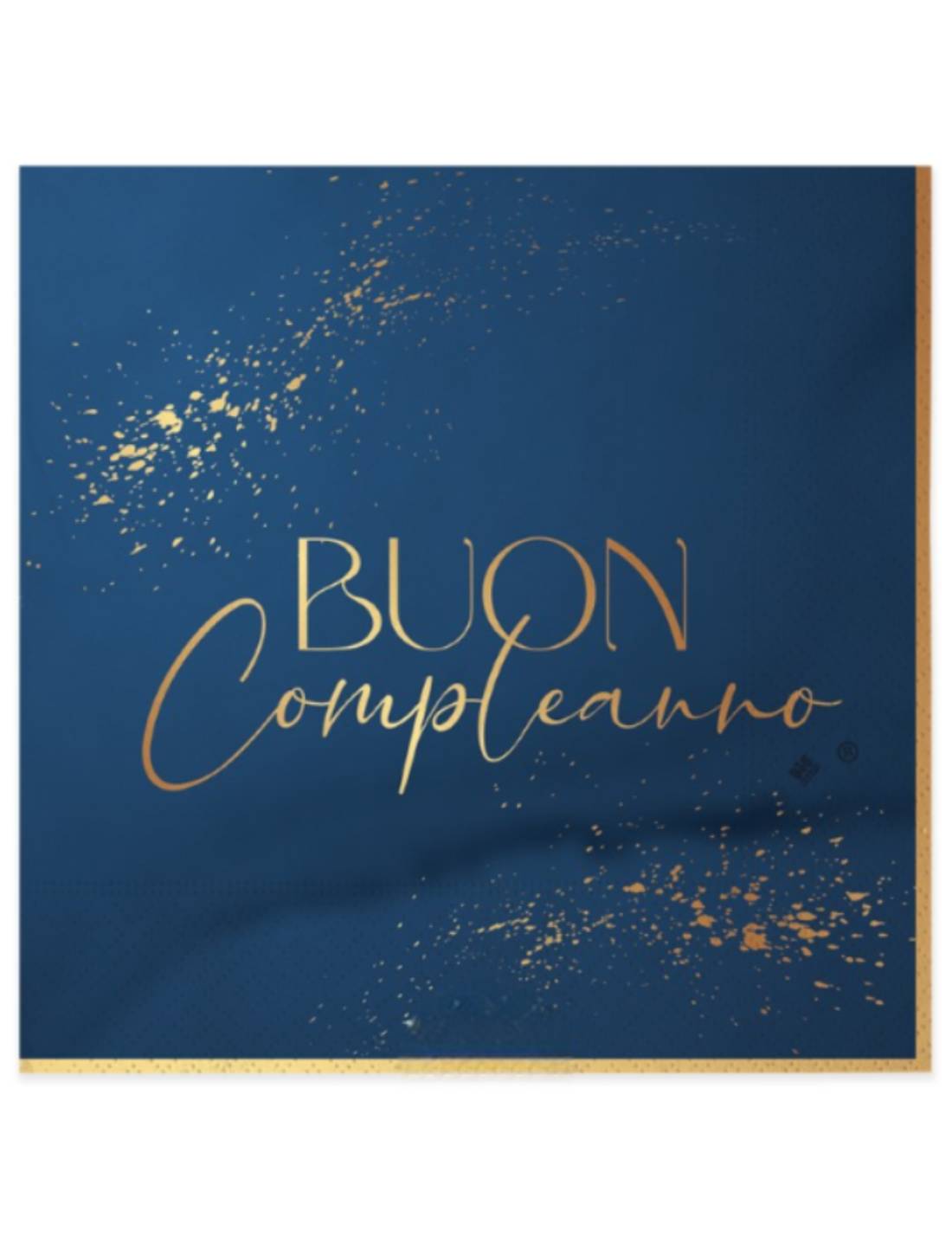 Tovaglioli Di Carta Buon Compleanno Blue Navy 33cm 16pz