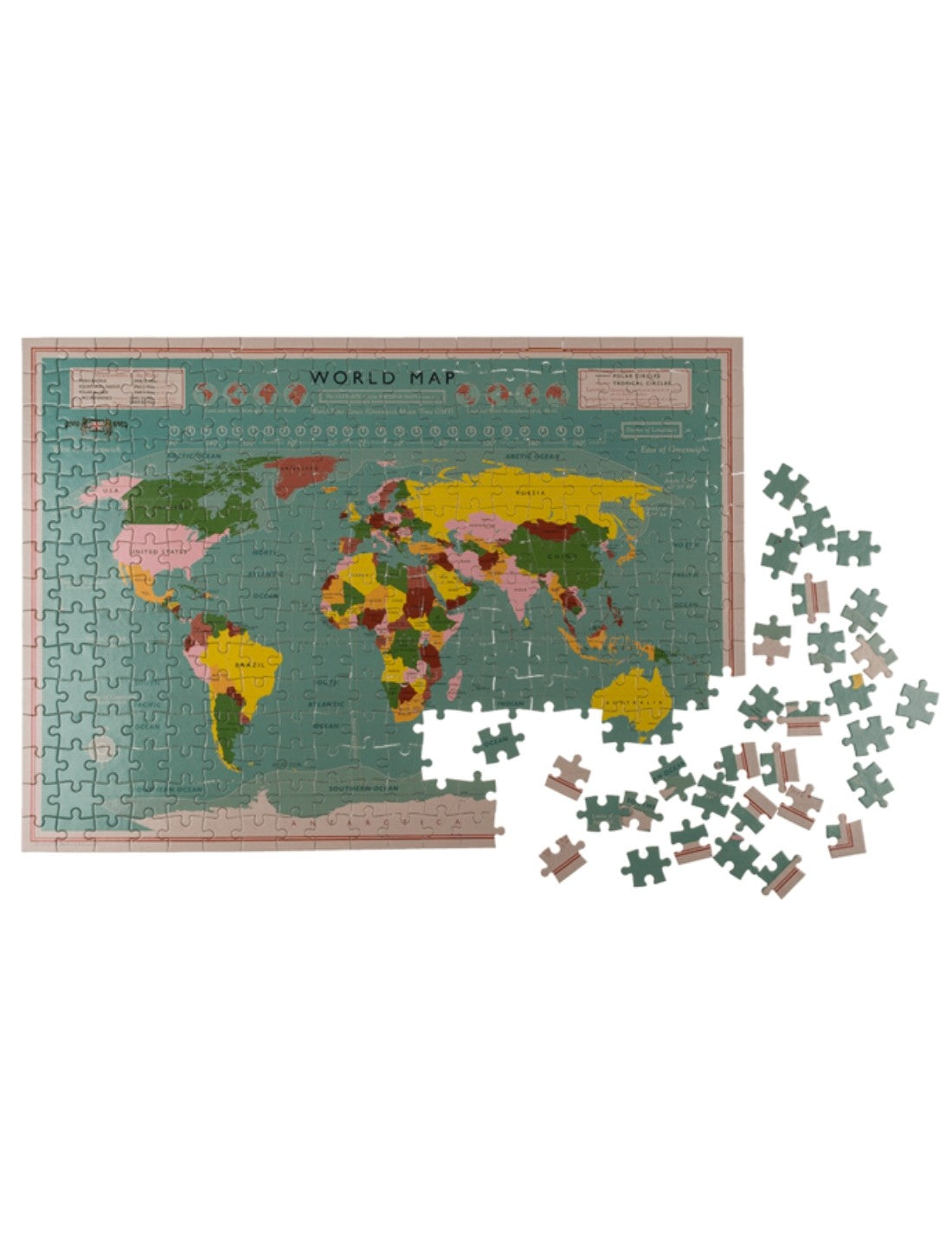 Puzzle Mappa Del Mondo 300pz