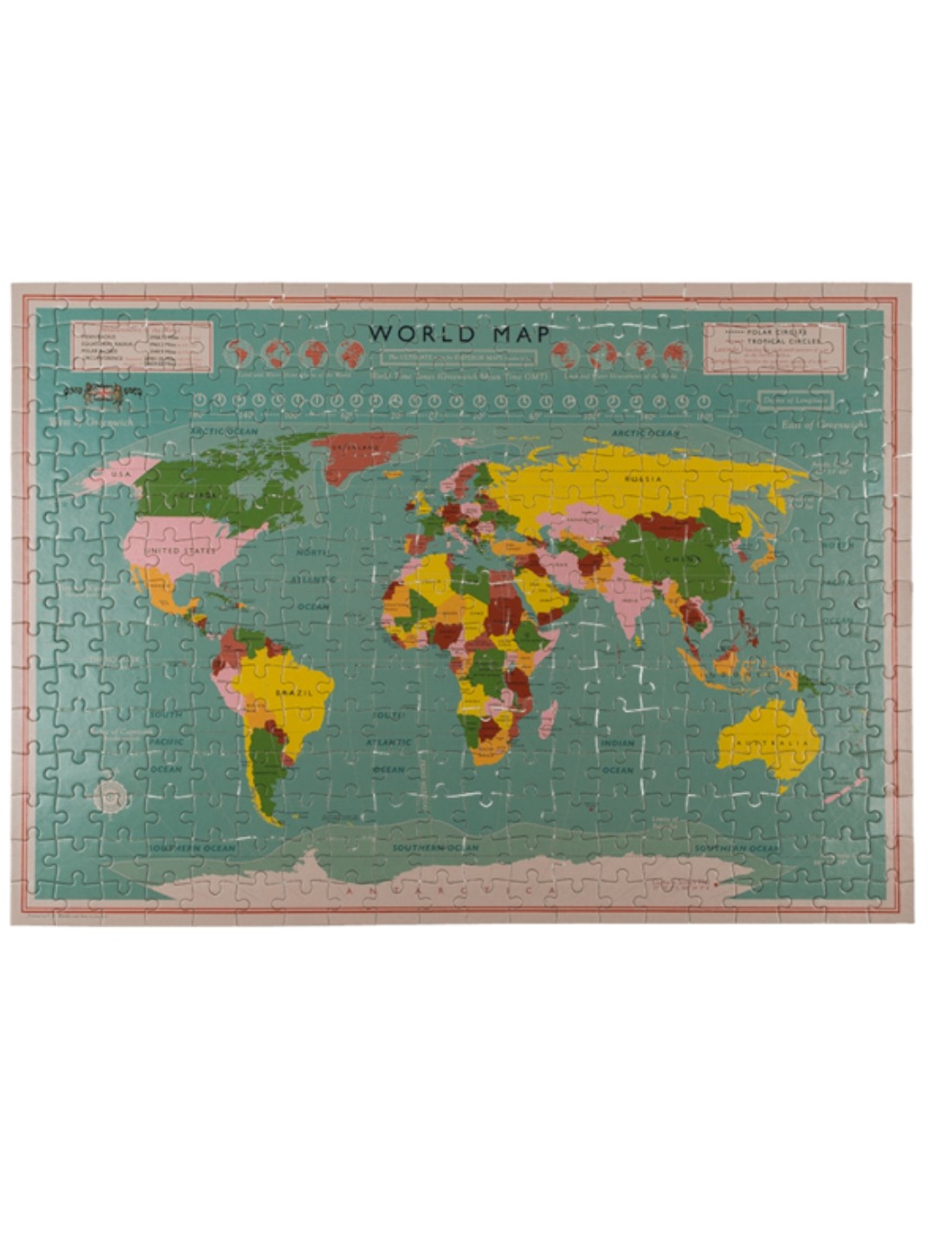 Puzzle Mappa Del Mondo 300pz