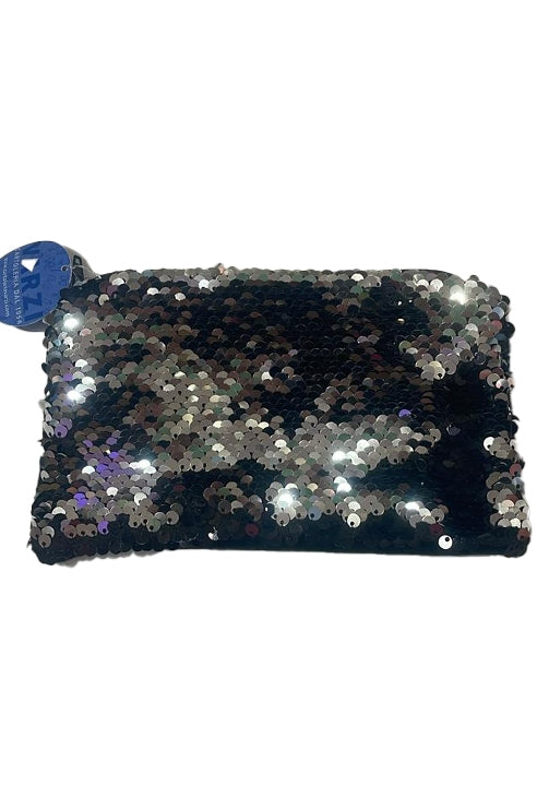 Borsa Pochette Paillettes Oro E Argento