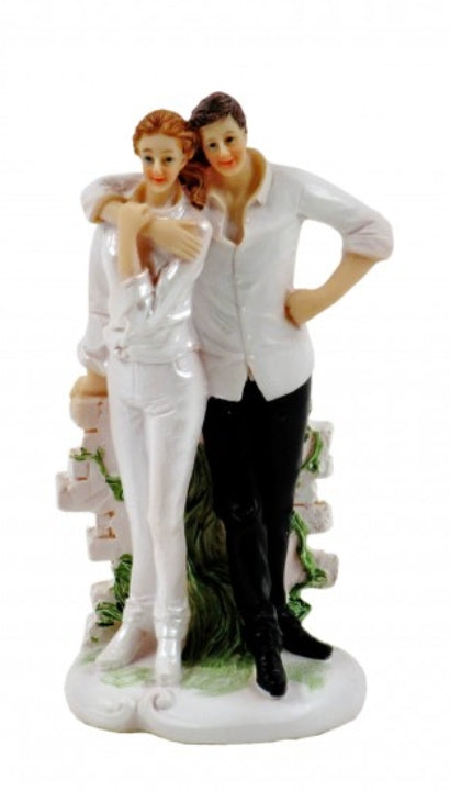 Statuetta Coppia Di Sposi In Poliresina 14cm