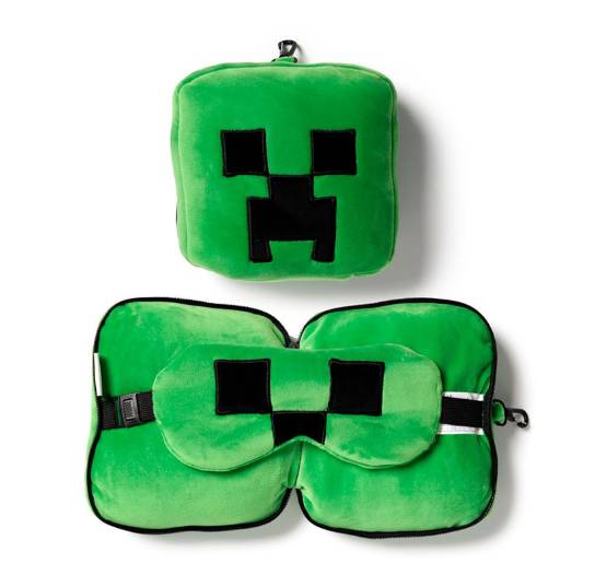 Cuscino Paraocchi Da Viaggio Creeper Minecraft