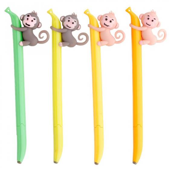 Penna Banana e Scimmietta Colori Assortiti