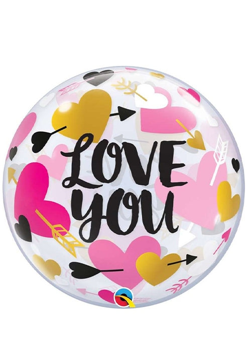Palloncino Love You Cuori 22" 56cm