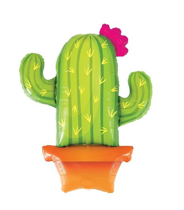 Palloncino Metalfoil Pianta Cactus 39" 99cm
