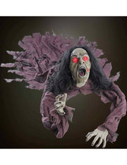 Decorazione Di Halloween Strega Con Luci E Suono 160cm