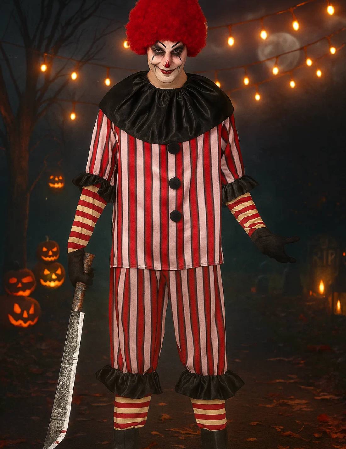Costume Di Halloween Clown Demoniaco