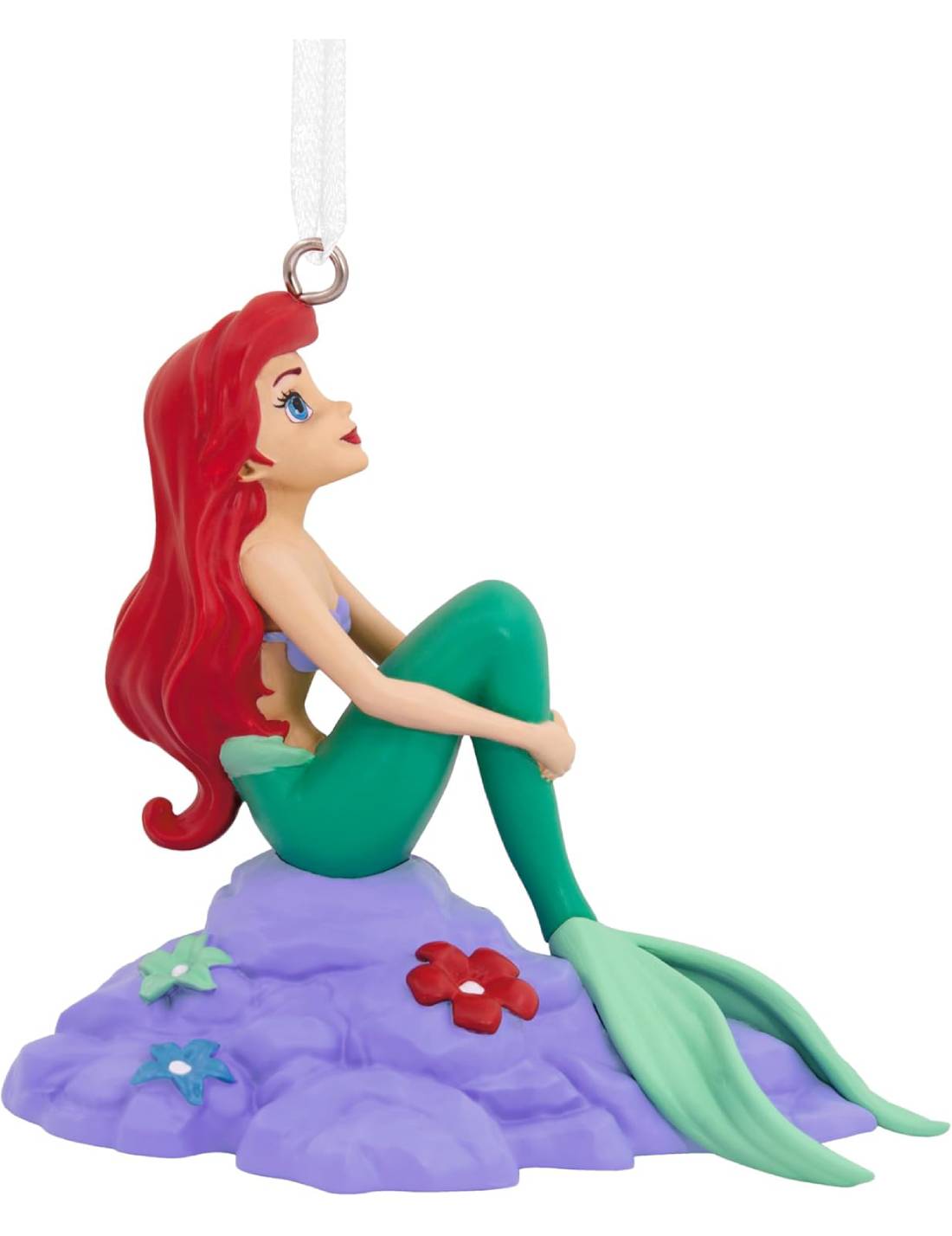 Addobbo Albero Di Natale In Resina Disney Sirenetta Ariel 7,5cm