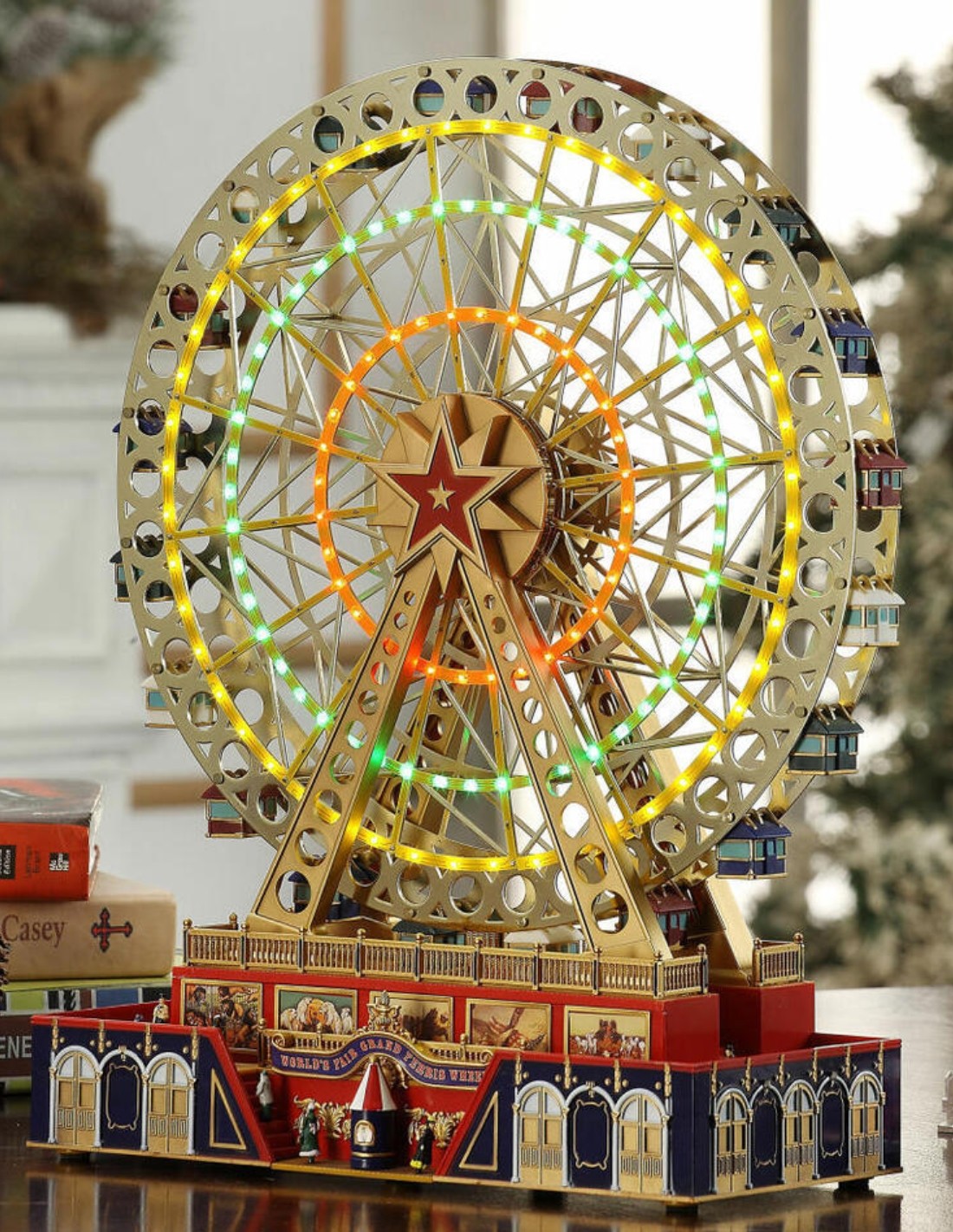 Carillon Villaggio Natale Ruota Panoramica Deluxe diam.40cm