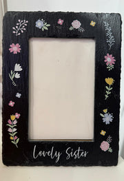 Cornice Con Dedica Lovely Sister