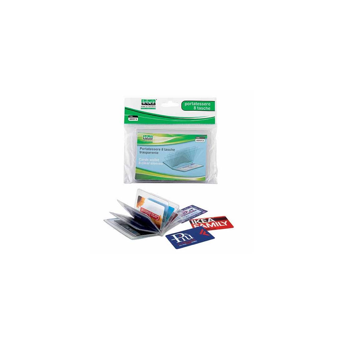 Portatessere PVC Trasparente Lebez