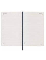 Agenda Giornaliera 2025 Moleskine Blu Large 12 Mesi Copertina Morbida - 13x21cm