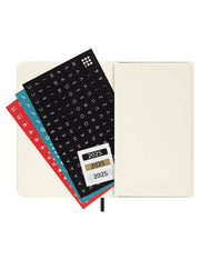 Agenda Settimanale 12 Mesi 2025 Moleskine Nera Pocket Copertina Morbida 14cm