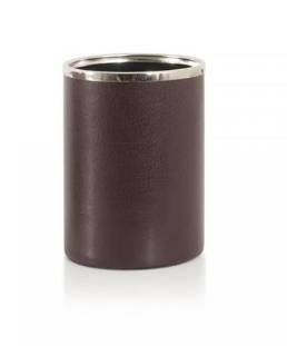 Intempo Bicchiere Portapenne Ecopelle Color Pocket Marrone