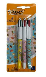 Bic Penna A Scatto Multicolor Fantasia Cibo
