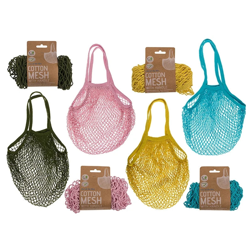 Borsa A Rete In Cotone 40x60cm Colori Assortiti