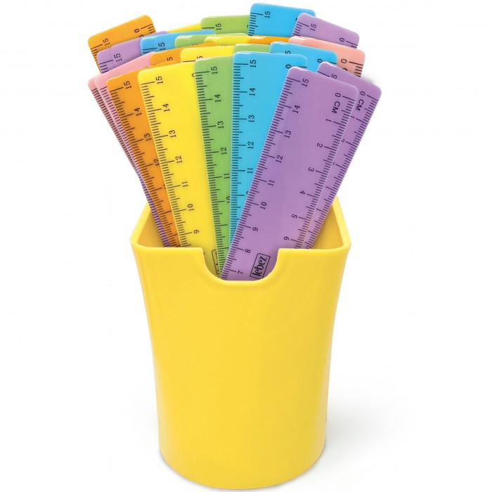 Lebez Righello In Plastica 15cm Colori Pastello