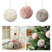 Pallina Albero Di Natale Di Peluche Colori Assortiti 6cm