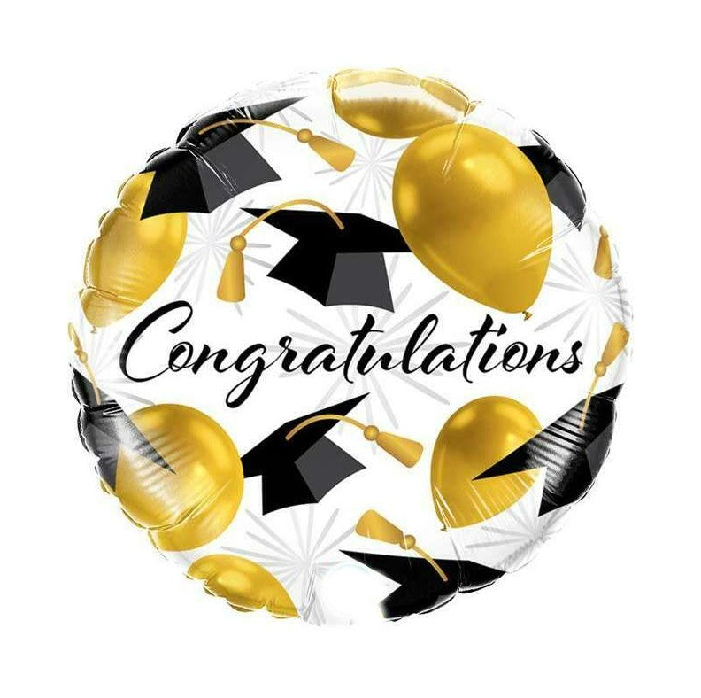 Palloncino Metalfoil Laurea Congratulations 18" 46cm