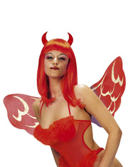 Set Di Halloween Frontino E Ali Adulto Diavolessa