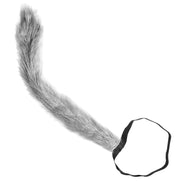 Coda Lupo Grigio Modellabile Accessori Halloween E Carnevale
