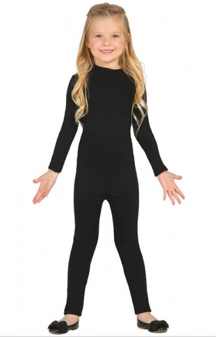 Costume Carnevale Bambina Calzamaglia Nera