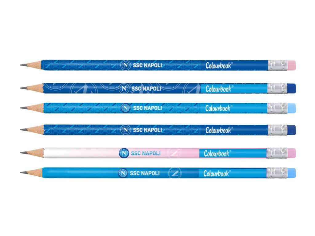 Set Matita SSC Napoli Con Gomma 6pz