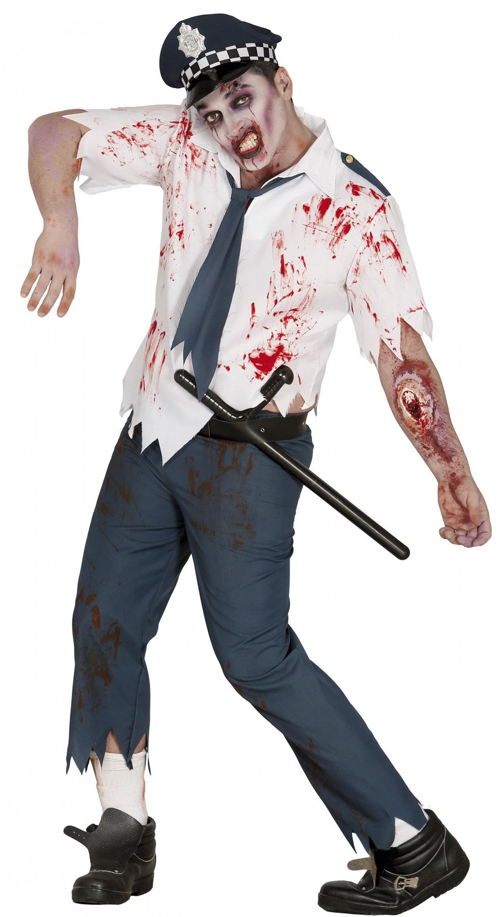 Costume Halloween Adulto Poliziotto Zombie