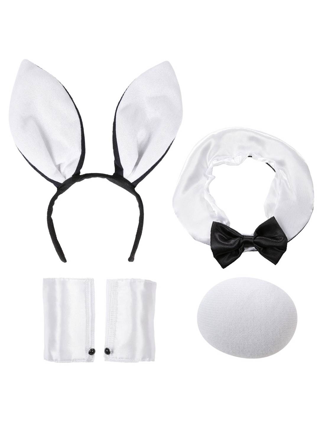 Costume Di Carnevale Set Coniglietta Bianco