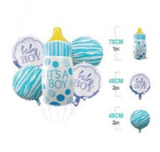 Set 5 pz. Palloncini Mylar Biberon "It's a Boy" 190x130x100