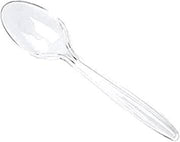Cucchiai in Plastica Trasparente - Lavabili Set.12pz