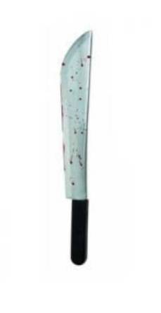 Accessorio Di Halloween Machete Insanguinato 52cm