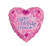 Palloncino Metalfoil Cuore Rosa 18" 46cm