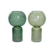 Vaso Vetro Verde Assortito 15x25cm
