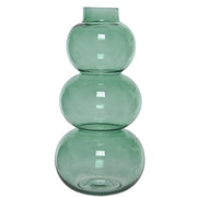 Vaso Vetro Verde Bombato 19x36cm