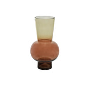 Vaso Vetro Trasparente Rame 16x25cm