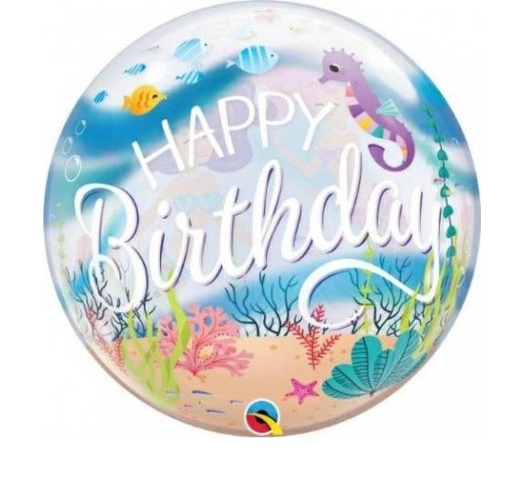 Palloncino 22" Mylar Sirenetta Happy Birthday
