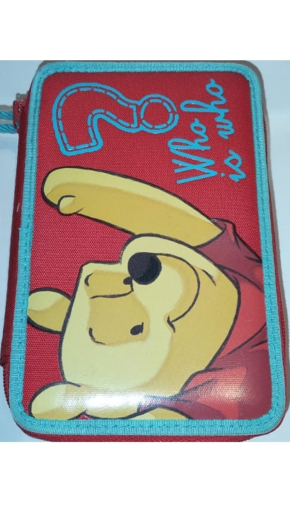 Astuccio Completo 3 Zip Winnie The Pooh