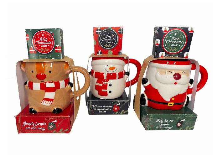 Tazza Di Natale In Ceramica Fantasie Natalizie Prodotto Assortito