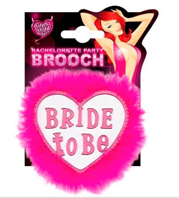 Spilla a Forma di Cuore "Bride To Be"