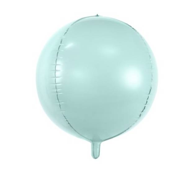 Palloncino Metalfoil Mylar Sfera Celeste 16" 40cm