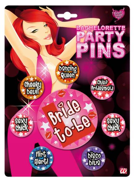 Set di Spille Addio Al Nubilato 6pz