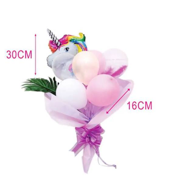 Composizione Palloncini Unicorno 7pz.
