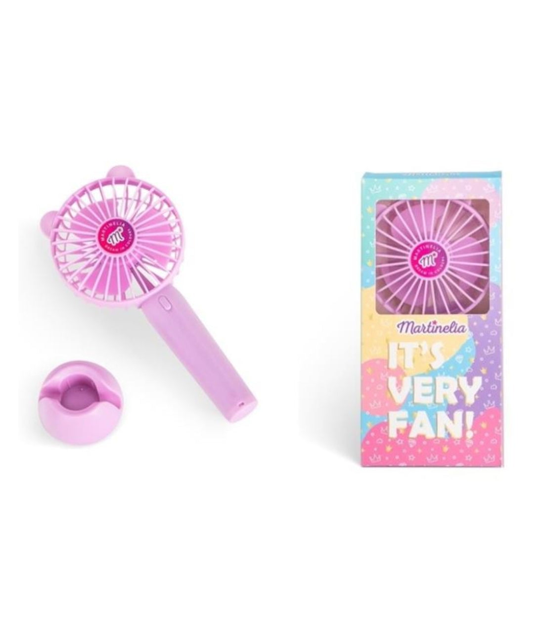 Mini Ventilatore Portatile Ricaricabile Gatto Rosa