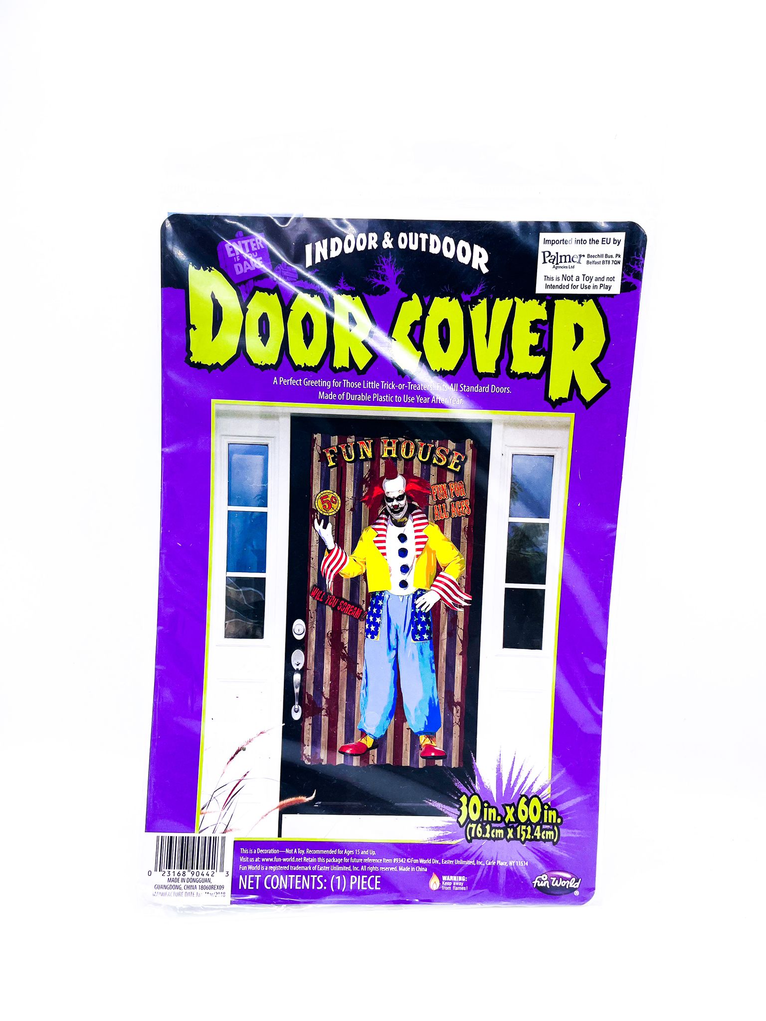 Copriporta Halloween Clown Assassino 76,1x152,4cm