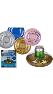Ciambella Gonfiabile Portabibite Glitter