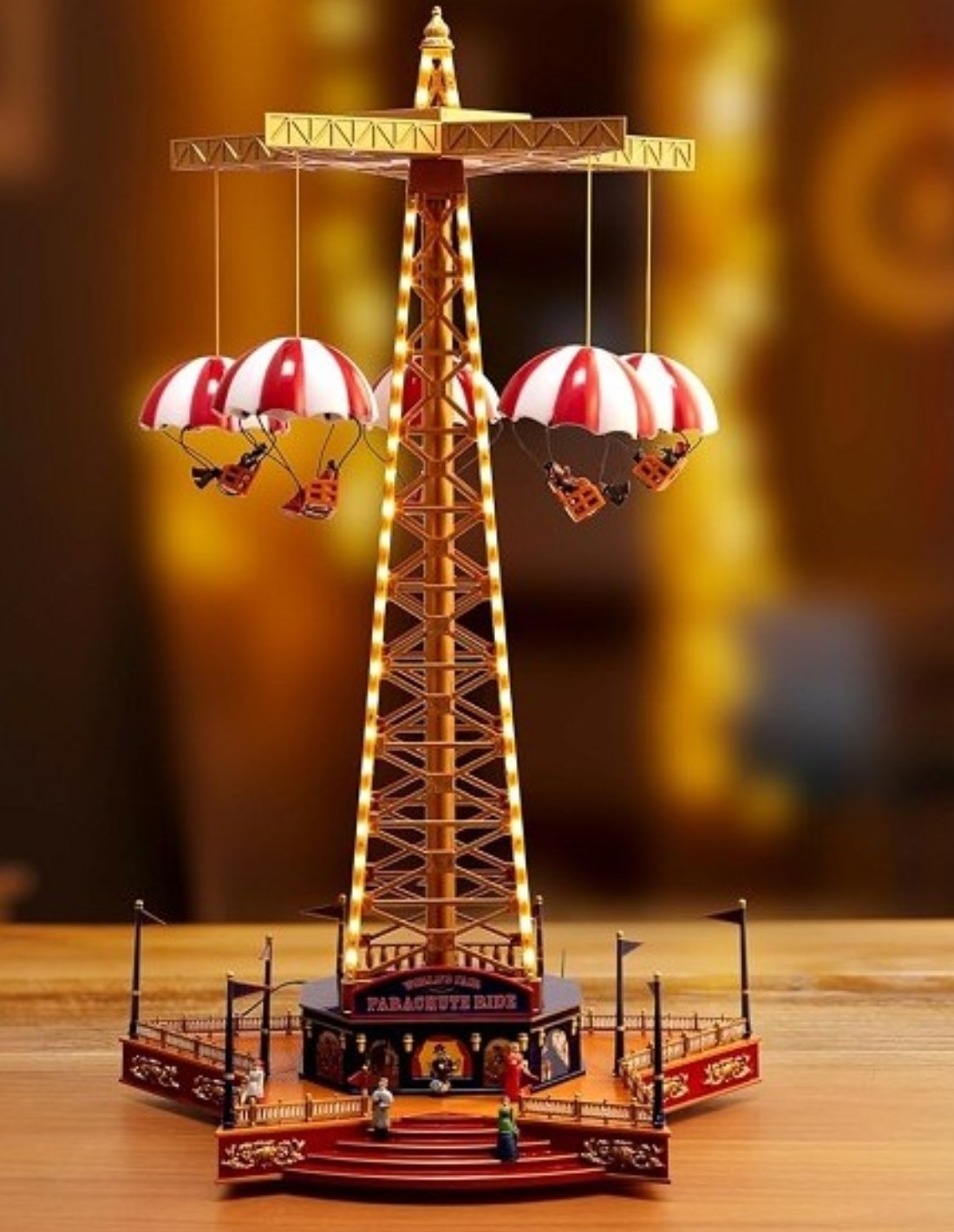 Carillon Villaggio Natale Ruota Paracadute 45cm